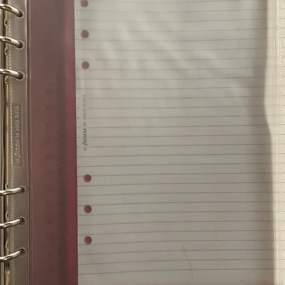 Filofax A5 Domino Patent Hot Pink